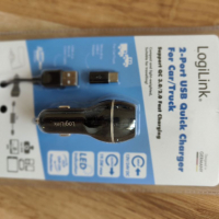 Logilink quick charger, снимка 1 - Зарядни за кола - 36568587