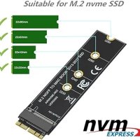 M.2 NVME SSD конверторна адаптерна карта за MacBook Air (2013-2017)
, снимка 1 - Друга електроника - 43242785