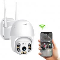 WiFi Ip Камера Външна 5 mp PTZ 4X Дигитален зуум AI проследяване, снимка 2 - IP камери - 33364280