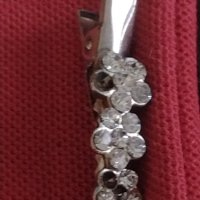 Красива брошка накит украшение с кристали 40435, снимка 1 - Други - 43725963