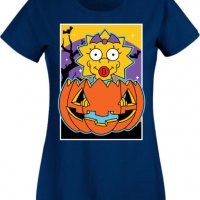Дамска тениска The Simpsons Maggie Simpson 03,Halloween,Хелоуин,Празник,Забавление,Изненада,Обичаи,, снимка 6 - Тениски - 38154383