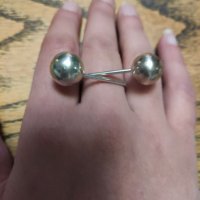 Сребърен пръстен (101), снимка 1 - Пръстени - 39721326