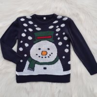 Детски Коледен пуловер 3-4 години, снимка 1 - Детски пуловери и жилетки - 38968579