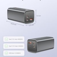 Нова Мощна Преносима Батерия 20000mAh 65W за iPhone Samsung Лаптоп, снимка 6 - Друга електроника - 43420722