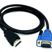 Кабел HDMI - VGA  -1,5 метра SS000082 връзка компютър лаптоп телевизор, снимка 1 - Кабели и адаптери - 17014447