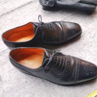 Charles Tyrwhitt Oxford / 42* / обувки от кожа и гьон / състояние: отлично, снимка 7 - Официални обувки - 35263811