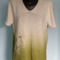 Луксозна декорирана плетена блуза тип туника / голям размер , снимка 2 - Туники - 26571763