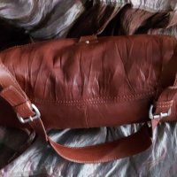 Винтидж чанта от естествена кожа / genuine leather handbag, снимка 16 - Чанти - 43360340