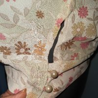Блуза тип туника от шифон "Bluolter" за повод, с перли, снимка 4 - Туники - 28740688