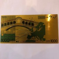 Сувенирна банкнота 1000 Евро, снимка 2 - Нумизматика и бонистика - 43798495