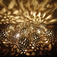 Нови LED гирлянди с красиви метални топки., снимка 8 - Декорация за дома - 42994932