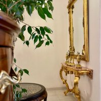 Голямо огледало - Ангели "Луи XV" (златно), снимка 6 - Огледала - 43939091