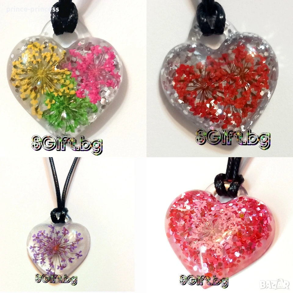 Ръчно изработено колие от епоксидна смола , снимка 1