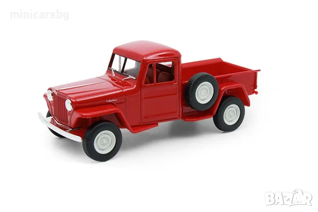 1:34 Метални колички: 1947 Jeep Willys Pickup, снимка 1