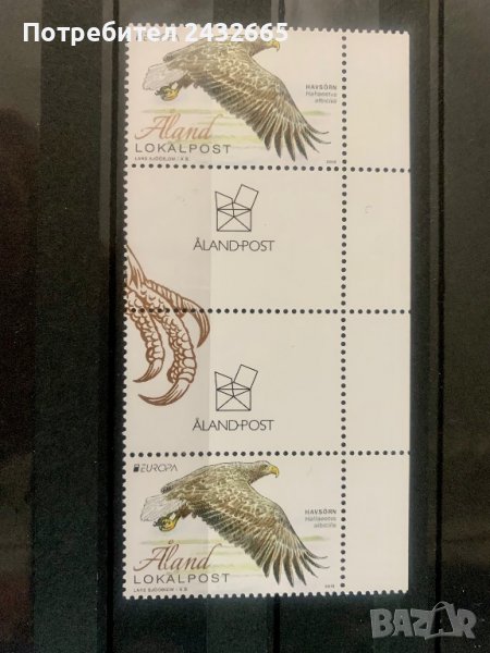 1275. Ааланд 2019 = “ Фауна. Europa Stamps- National Birds”,**, МNH, снимка 1
