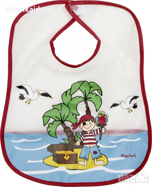 Лигавник Pirate 506503 PEVA Bib 27 x 28 см внос от Германия, снимка 1