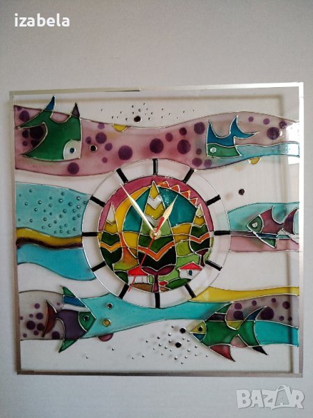 ръчно рисуван часовник (4), снимка 1