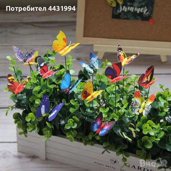 10 Бр. 3D Колове За Пеперуди Декор., снимка 1