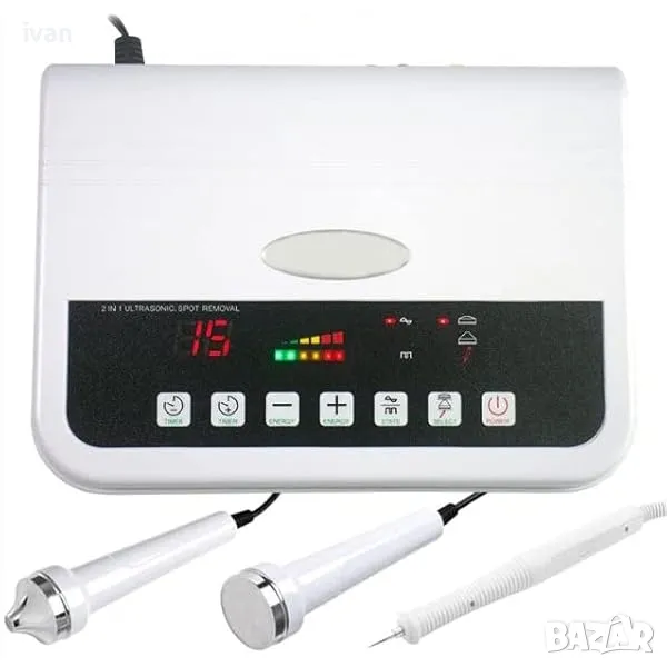 намаление Ултразвуков уред за анти ейдж терапия и масаж с три накрайника , снимка 1
