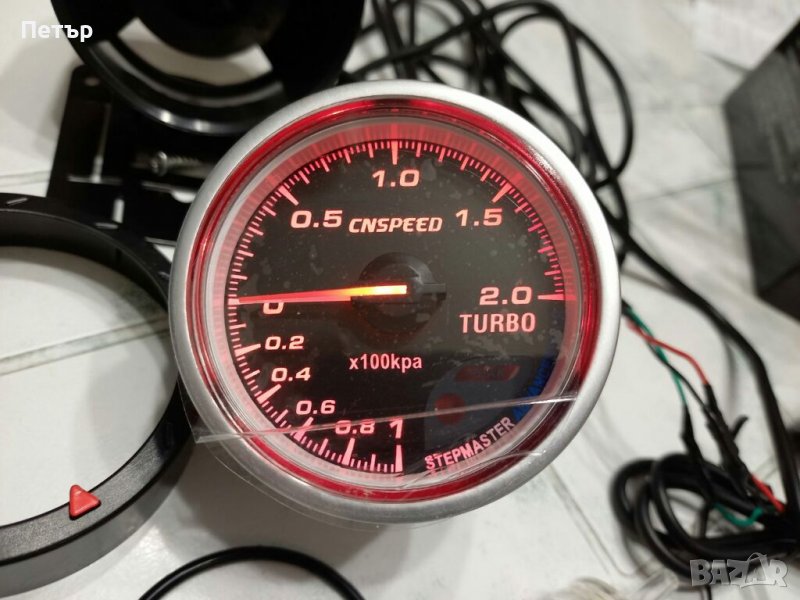 Бустметър, 2 бара, с мап сензор, механичен, 2 модела, 52мм, 60мм, буустметър, Boostmeter, снимка 1
