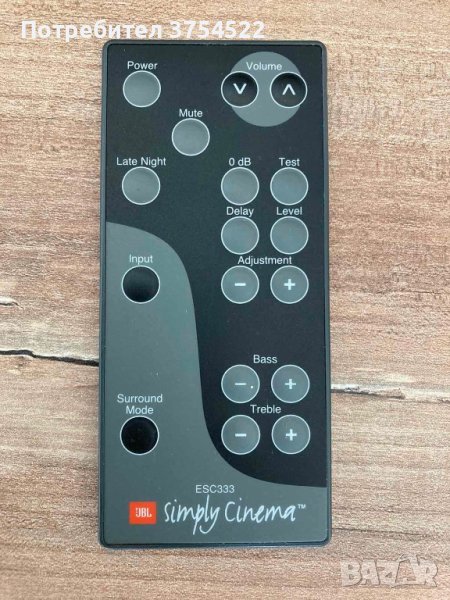 ДИСТАНЦИОННО УПРАВЛЕНИЕ JBL SIMPLY CINEMA ET ESCXCITE (R23-2), снимка 1