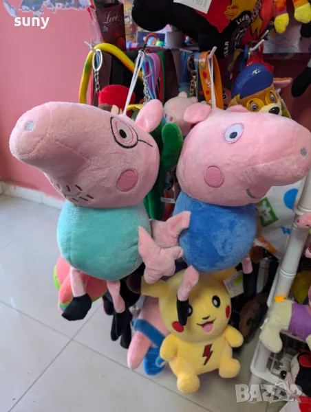 Нови плюшени играчки Пепа пиг - Джордж и татко Прасчо, снимка 1