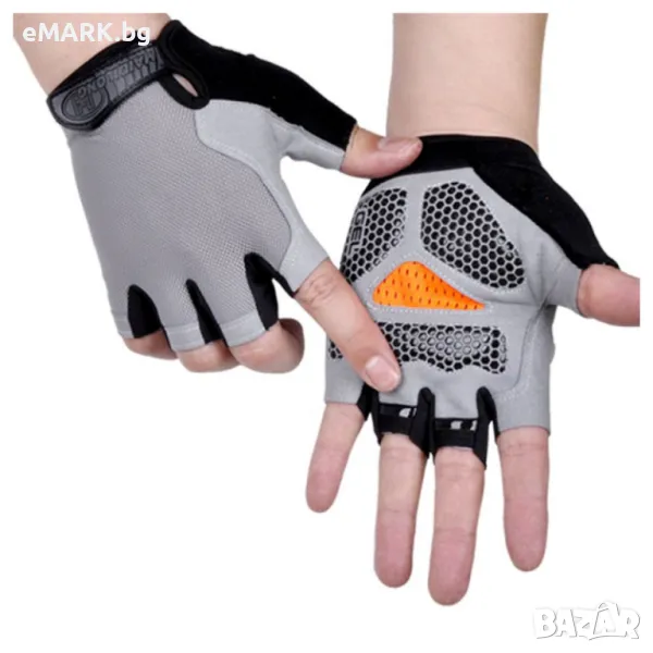 Ръкавици без пръсти за колоездене - еластични, снимка 1