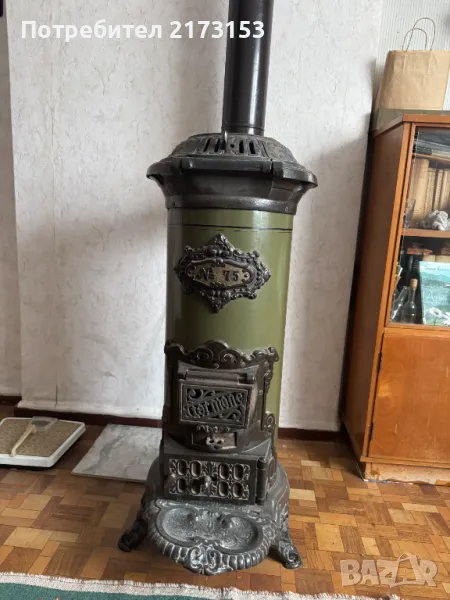 Употребявана немска чугунена печка за дърва, снимка 1