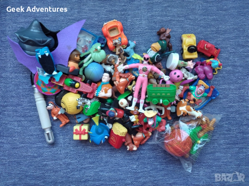 80 Броя Малки Ретро / Винтидж Играчки Лот Pokemon, McDonalds, Power Rangers, снимка 1