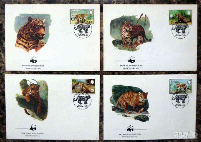 Белиз 1994 - 4 броя FDC Комплектна серия - WWF, снимка 1