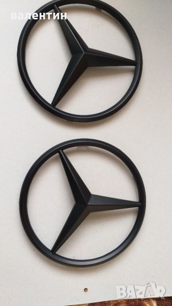 Черна и сива решетка,емблема 18см за мерцедес Мл,R,CLS,GLE и др. , снимка 1
