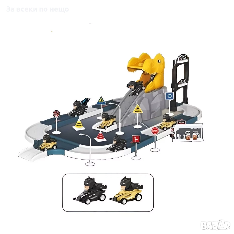 ✨Детски паркинг с писта за спускане и две коли, снимка 1