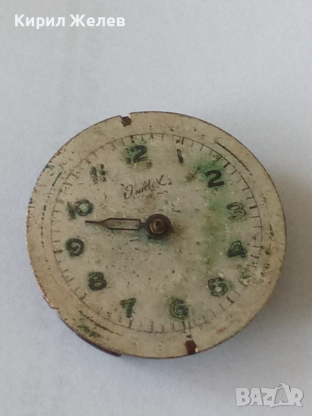 Механизъм с циферблат от стар ръчен часовник 52114, снимка 1