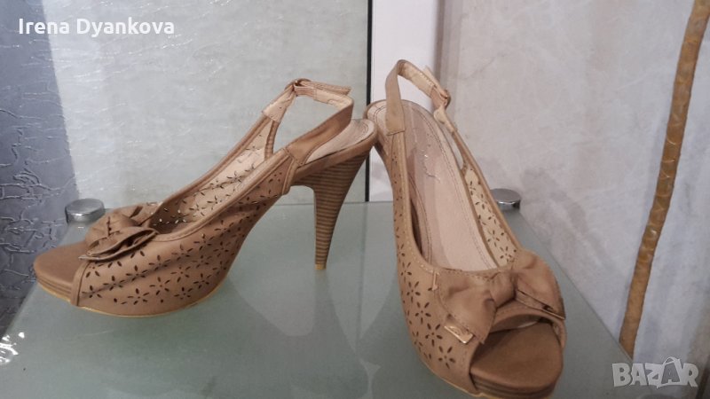 Сандали на висок ток, снимка 1