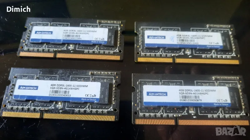 Рам памет за лаптоп DDR3 4GB 1600mhz, снимка 1