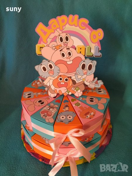 Картонена торта Гъмбол, снимка 1