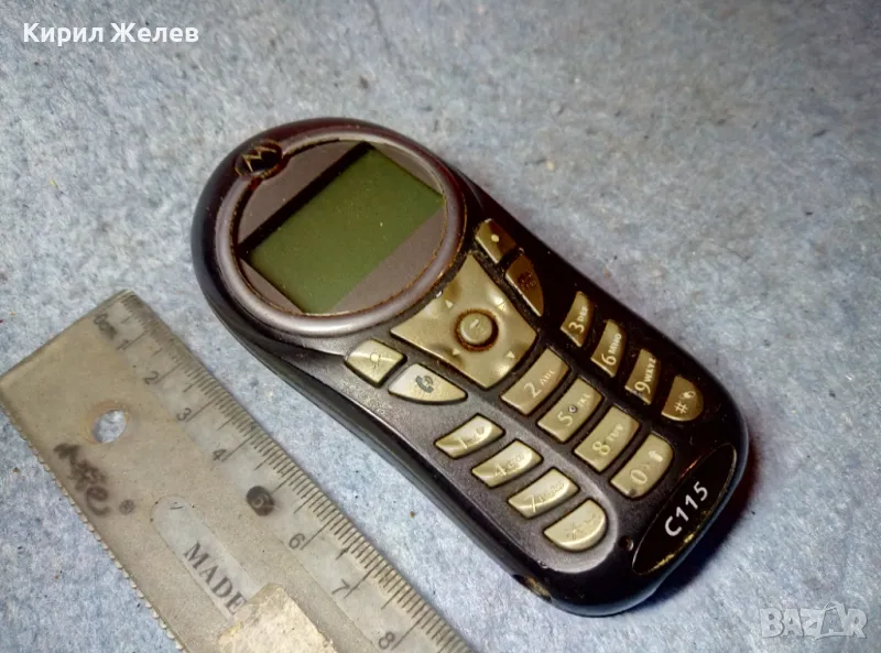MOTOROLA C115 Стар КОЛЕКЦИОНЕРСКИ МОБИЛЕН ТЕЛЕФОН GSM АПАРАТ МОТОРОЛА 47680, снимка 1