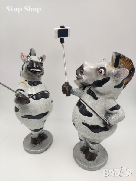 Ръчно правена зебра с телефон фигурка , снимка 1