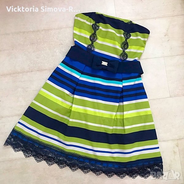 Ефектна рокля с подвижен колан, S/M - ЦЕНАТА Е КРАЙНА, снимка 1