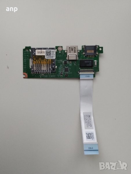 I/O платка за Dell Inspiron 11 | SD слот за карта + RJ45 + USB | 0XN3CX, снимка 1