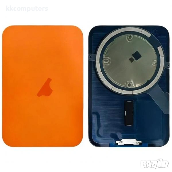 Капак батерия / Задно стъкло Оборудван + Магнит за iPhone 17 Pro Max 6.9 / Оранжев / Баркод : 484333, снимка 1