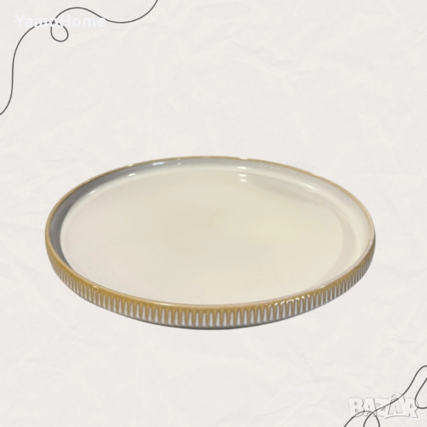 Голяма чиния за основно "Златна хармония", снимка 1