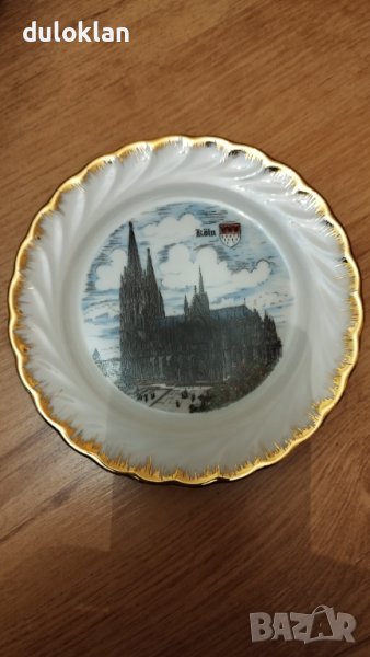 	Красива порцеланова чиния за стена от Кьолн Германия, снимка 1