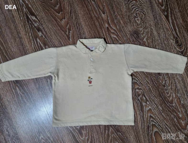 Кремава блуза с яка ESPRIT 116/122см-3лв., снимка 1