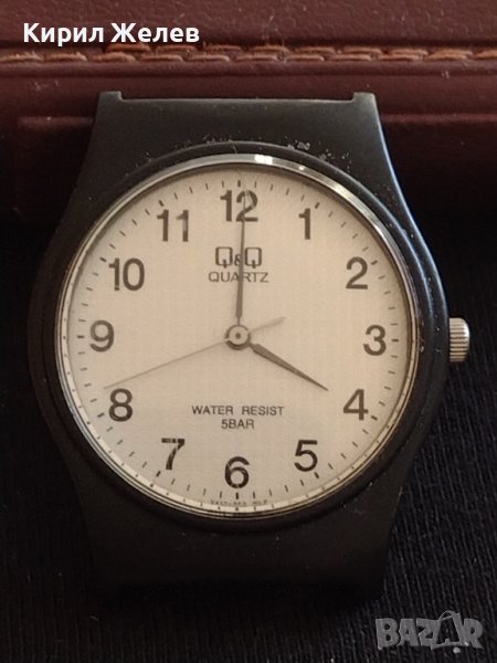 Класически модел часовник унисекс Q/Q QUARTZ WATER RESISTANT 10 bar стилен дизайн 42577, снимка 1