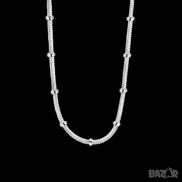 Сребърно колие, снимка 1