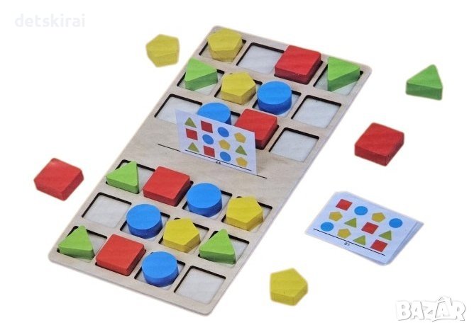 Дървена игра Четирицветн битка , снимка 1