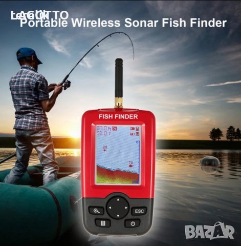 █▬█ █ ▀█▀ Fish Finder XJ-01 безжичен ехолот, Сонар за откриване на рибни пасажи!, снимка 1