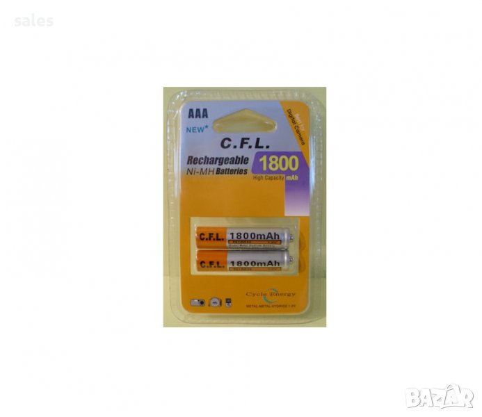C.F.L 1.2V 1800 MAH АКУМУЛАТОРНА БАТЕРИЯ AAА, снимка 1
