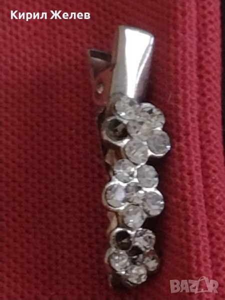 Красива брошка накит украшение с кристали 40435, снимка 1